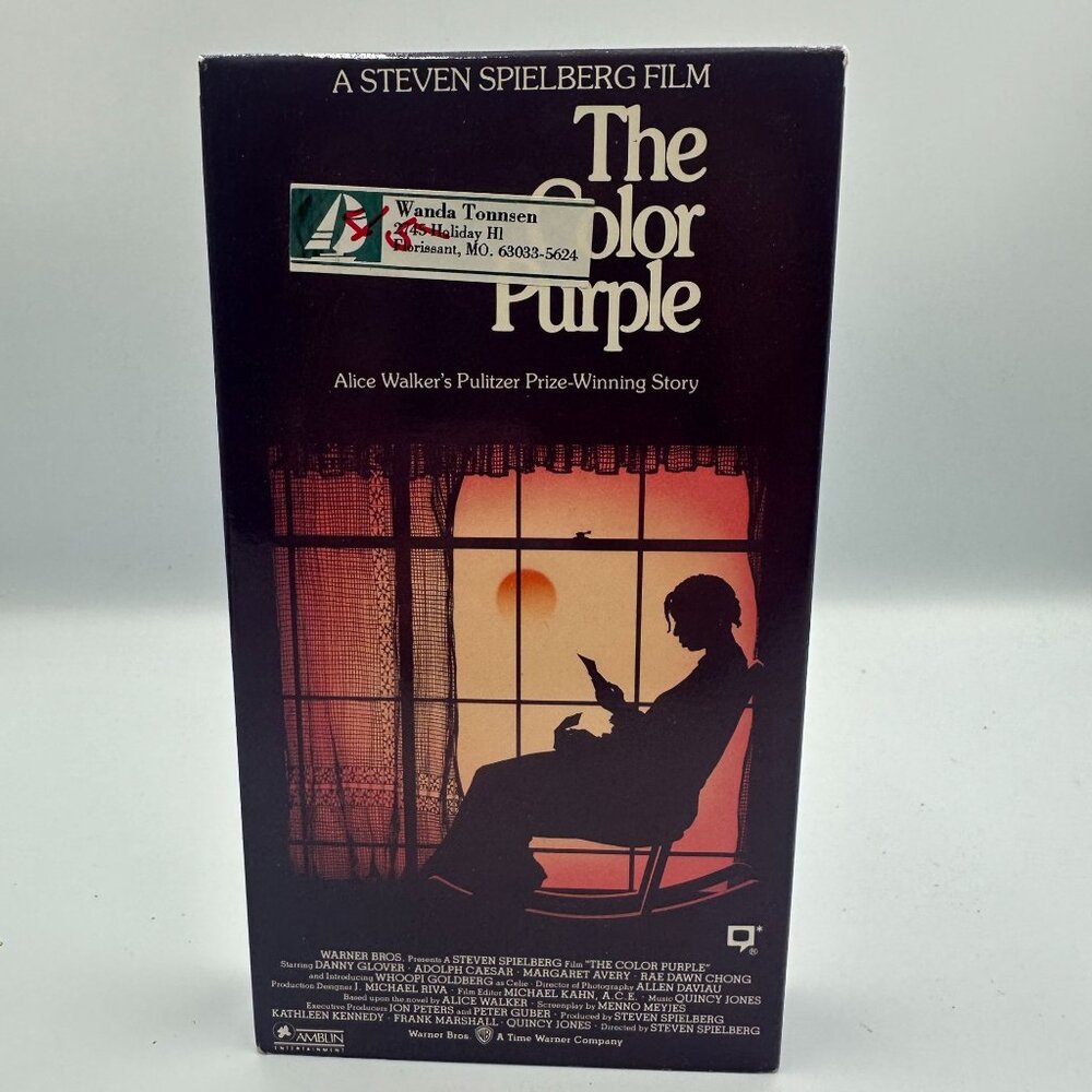 The Color Purple VHS 1985 Spielberg Film Starring Whoopi Goldberg